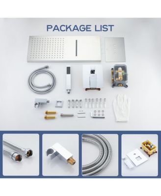 Waterfall Shower System with Valve Kit and Handheld Spray