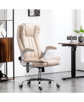High Back Office Chair with Flip-up Arms and Tilt Function,