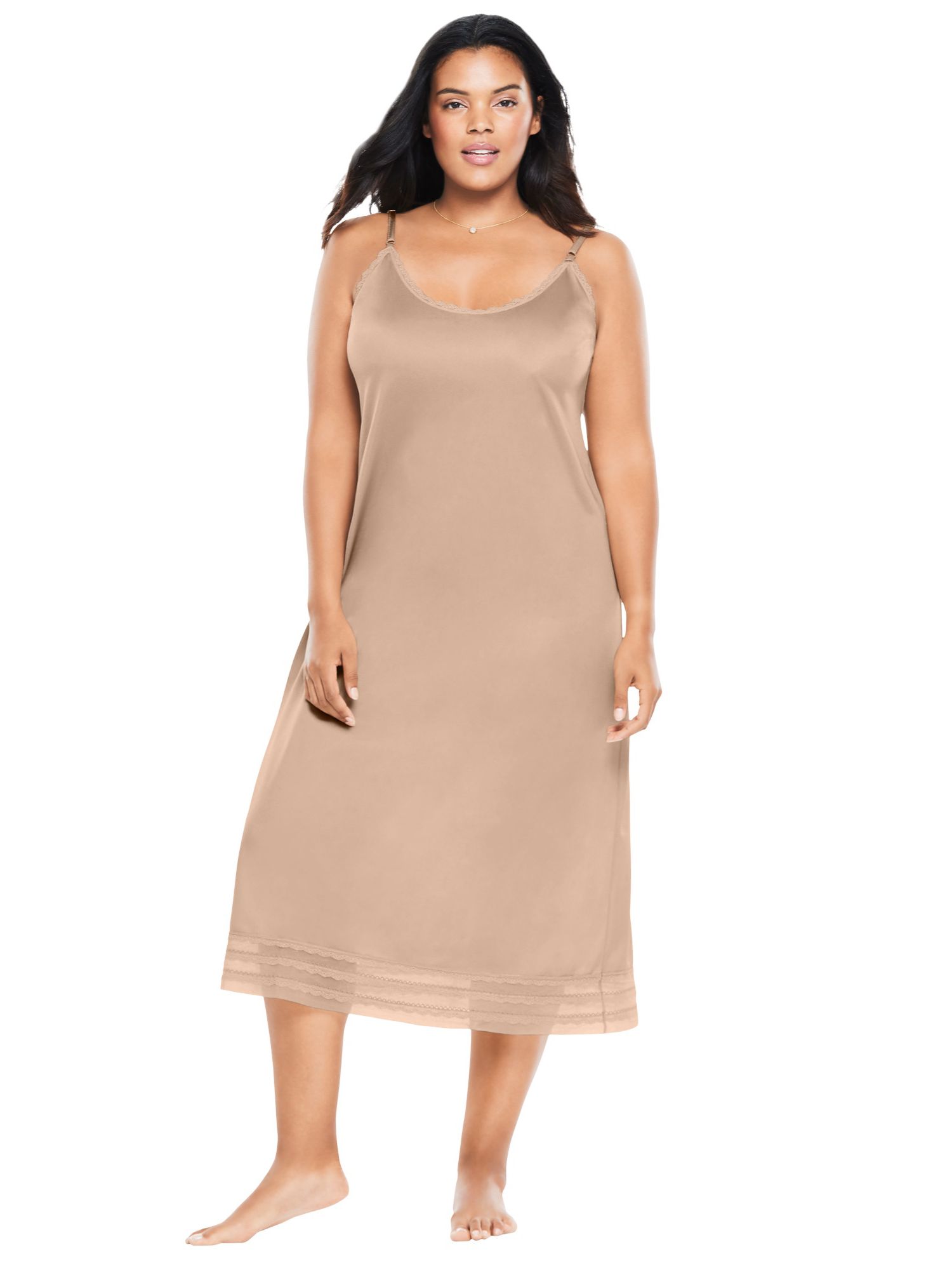 Women's Plus Size Full Slip Snip-To-Fit
