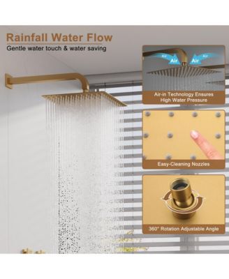 Single Handle 1-Spray Thermostatic 4-function Shower Faucet