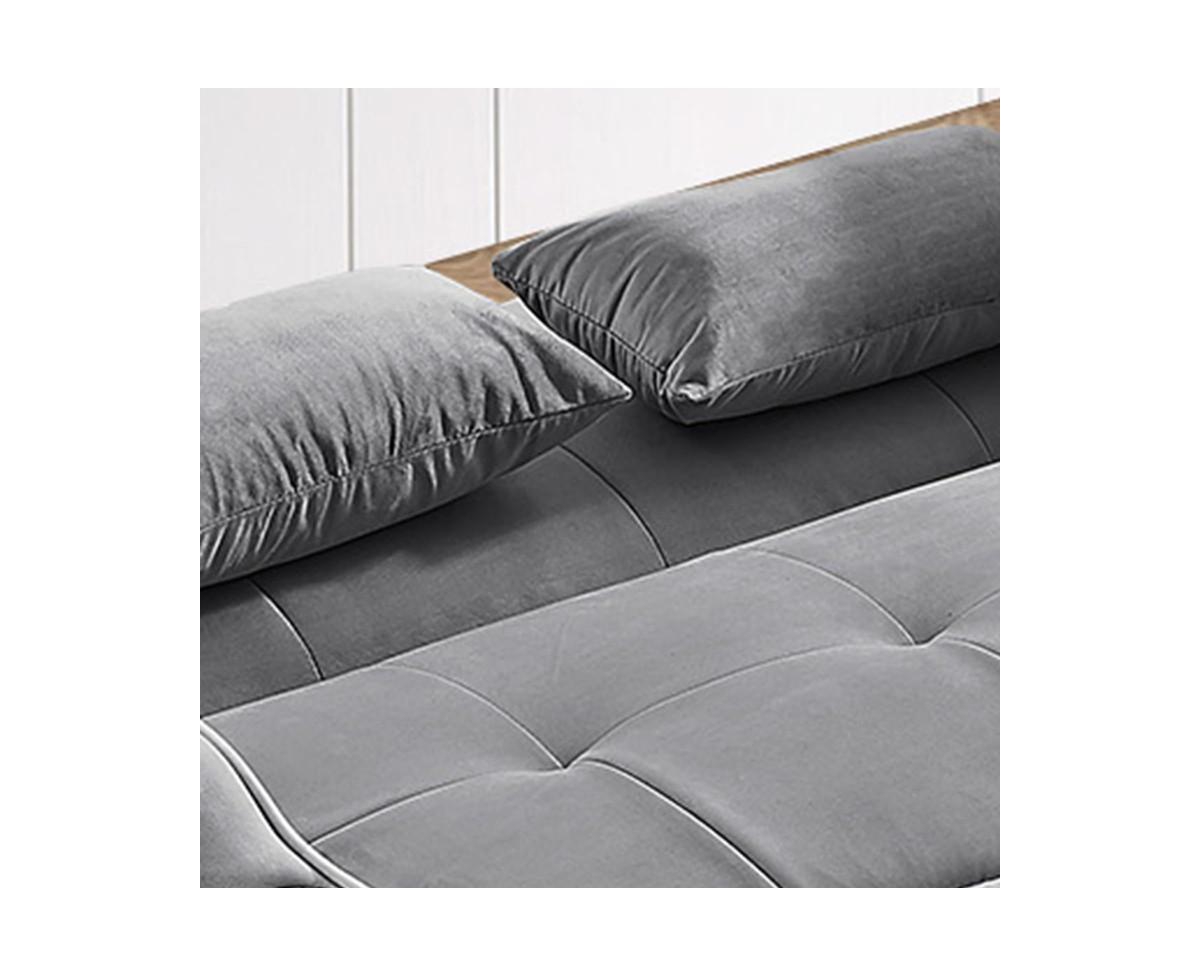 gaomon Convertible Sofa Bed, 3-in-1 Multi-Functional Velvet Sleeper Couch Pull-Out Bed, Loveseat Sofa Chaise Lounge with Usb Port, Cupholder, Side Poc