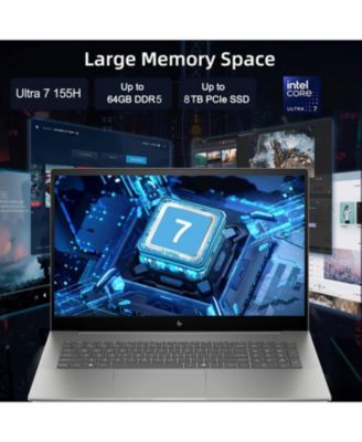 Envy 17.3" Daily Traditional Laptop Intel Core Ultra 7 155H 16GB RAM Intel Arc Graphics 512GB SSD Storage Windows 11 Home FHD 60Hz