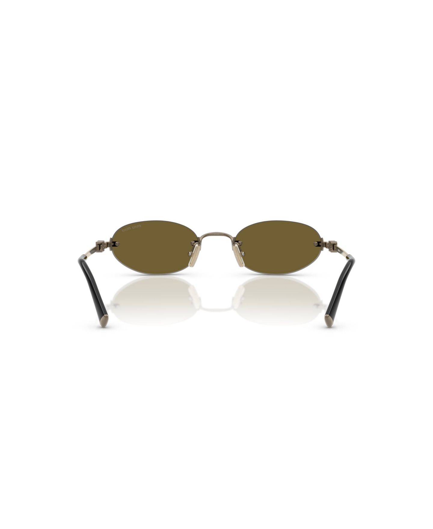 Женские солнцезащитные очки MIU MIU Sunglasses MU A54S, цвет: Золотой — фото 3