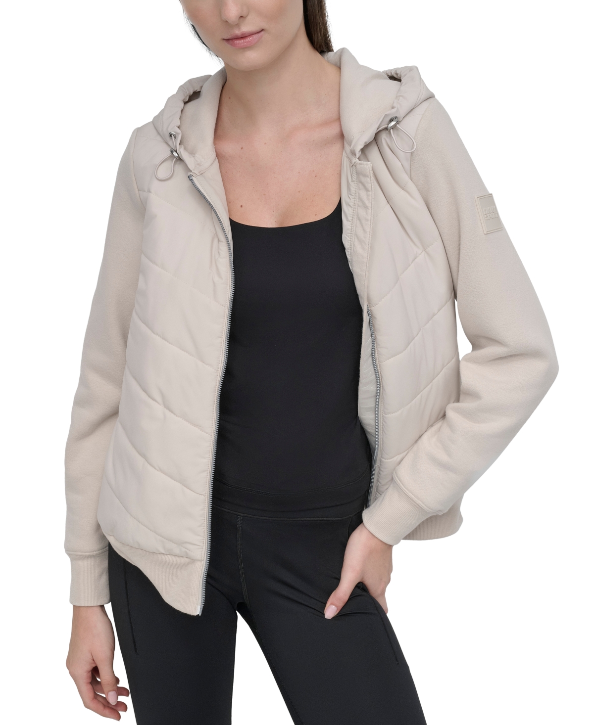 Dkny Sport Women's Lightweight Hybrid Jacket In Oat