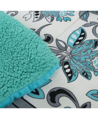 3 Piece Soft Micromink Fluffy Ultra Cozy Sherpa Comforter Set Queen