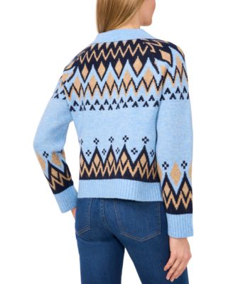 Women's Collared Fair Isle Sweater