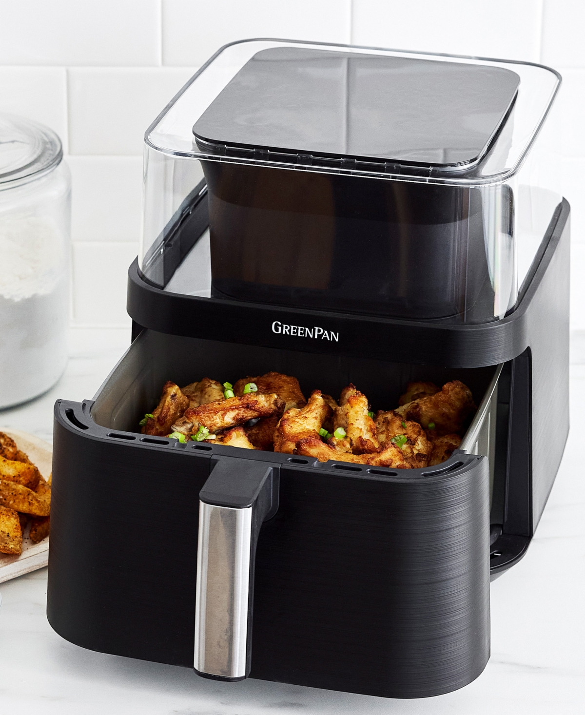 GREENPAN BISTRO 7 QUART 360° CLEAR VIEW AIR FRYER 