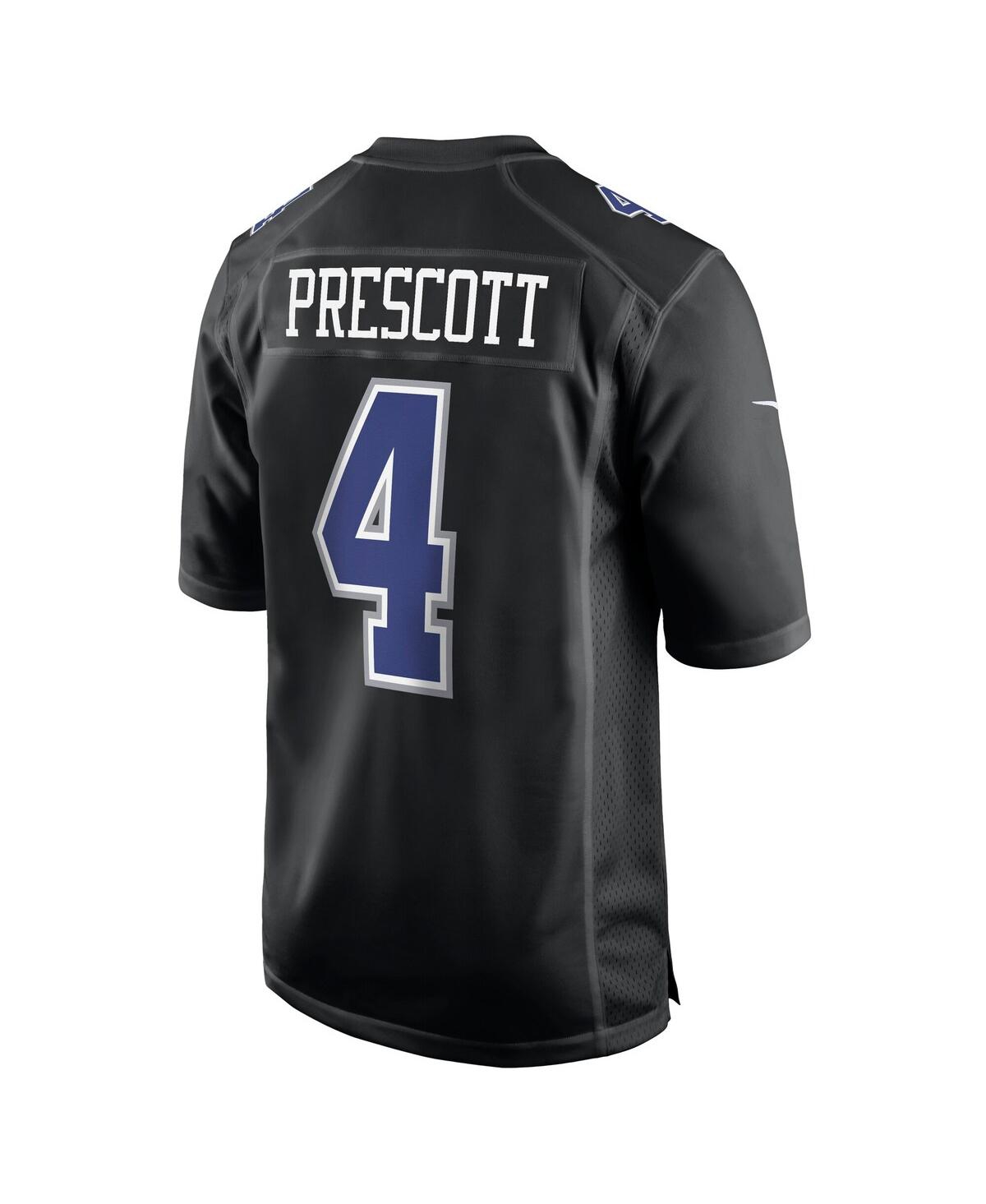 Nike Men's Dak Prescott CarbonDallas Cowboys Fashion Game Jersey - Black