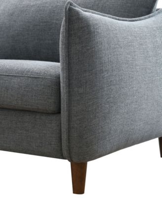 40" Lacy Chenille Slope Arm Chair