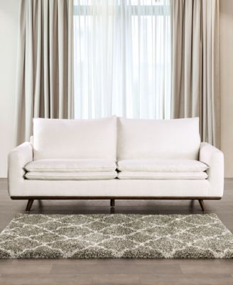 83" Kasi Cotton Round Arm Sofa