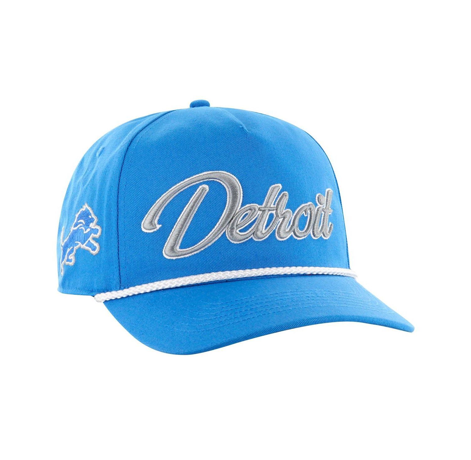 Men's Blue Detroit Lions Overhand Hitch Adjustable Hat