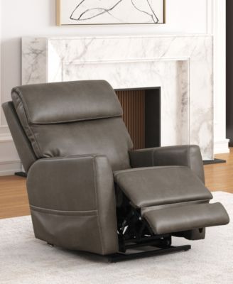 34" Hilltop Artificial Leather Power Recliner Lift Chair