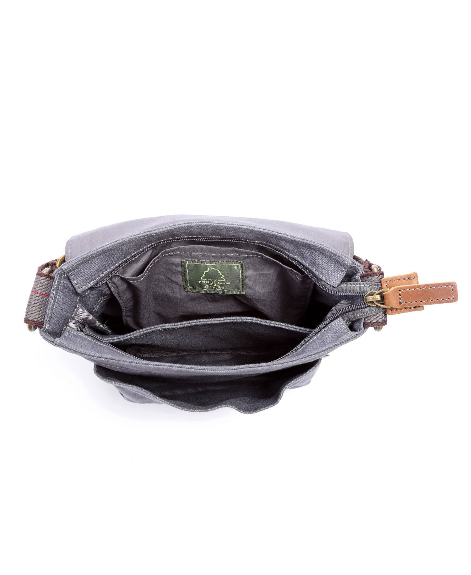 Atona Classic Flap Canvas Crossbody Bag
