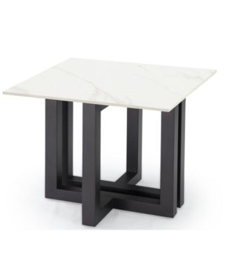 Emila 24" Square Sintered Stone Mix and Match End Table