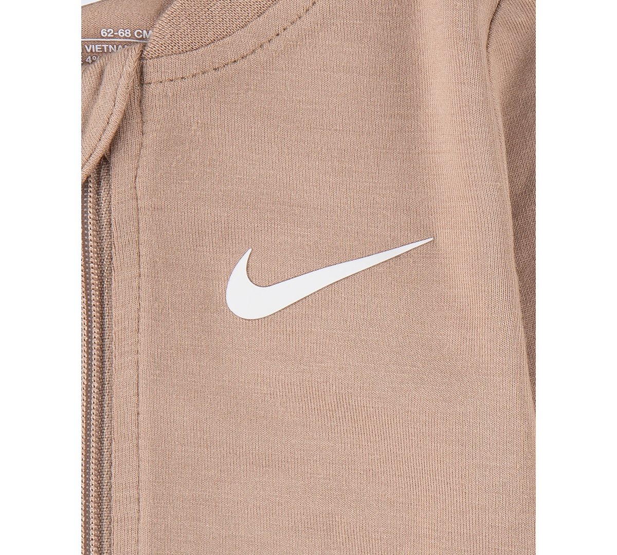 Nike Baby Essentials Viscose Long-sleeve Footed Coveralls, 2 Pack In Hemp