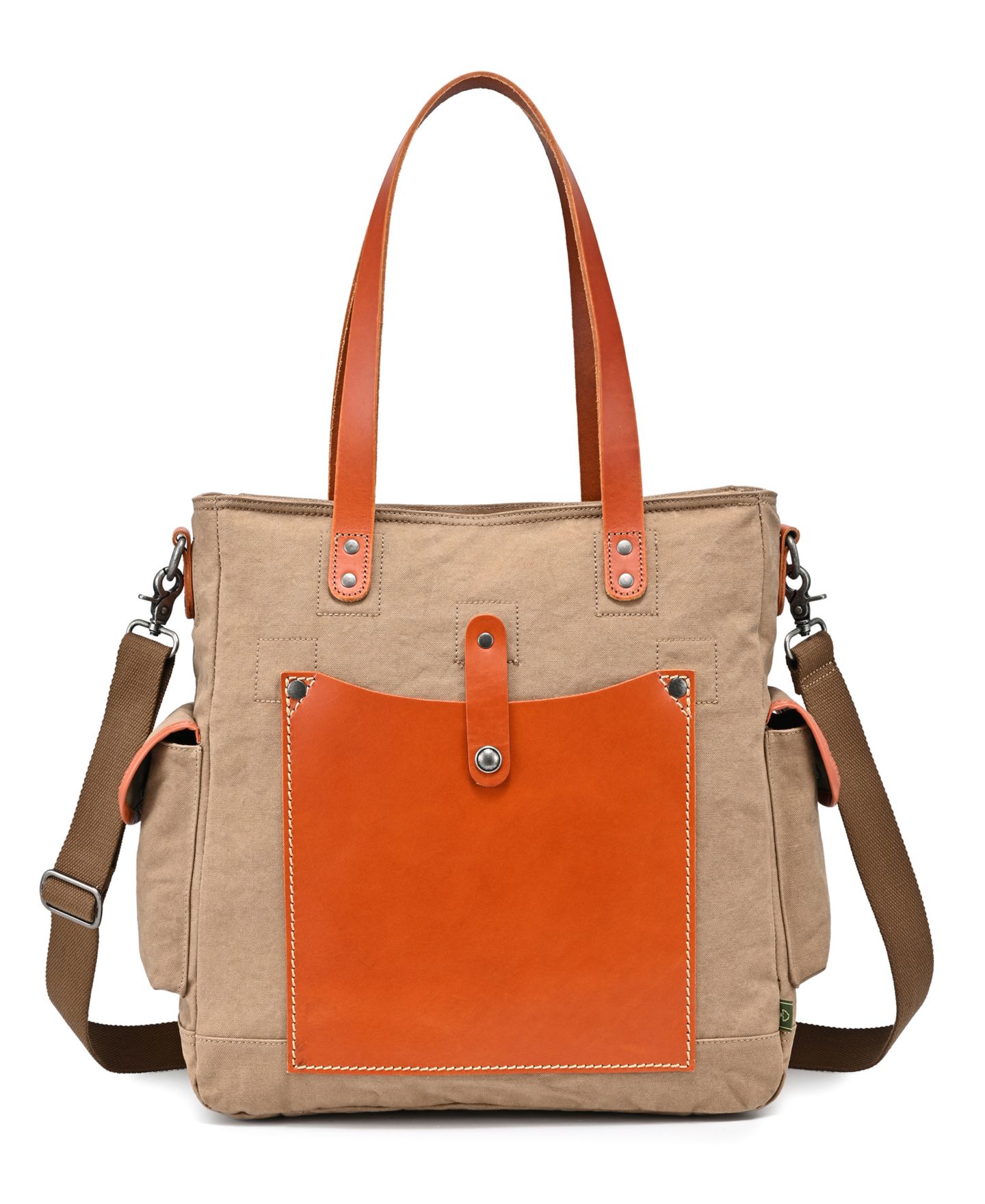 Женская сумка TSD BRAND Super Horse Canvas, цвет: Коричневый — фото 8