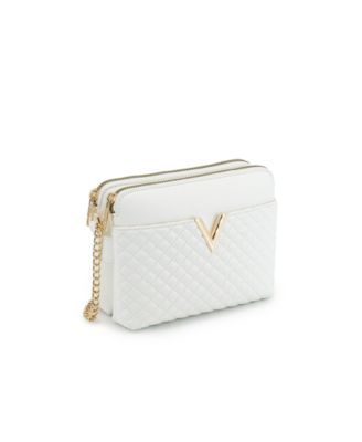 Lila Quilted Double Zip Crossbody Bag