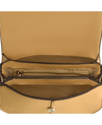 Shoulder Bag with Signature Logo Accent