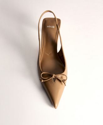 Women's Snake-Effect Kitten Shoes