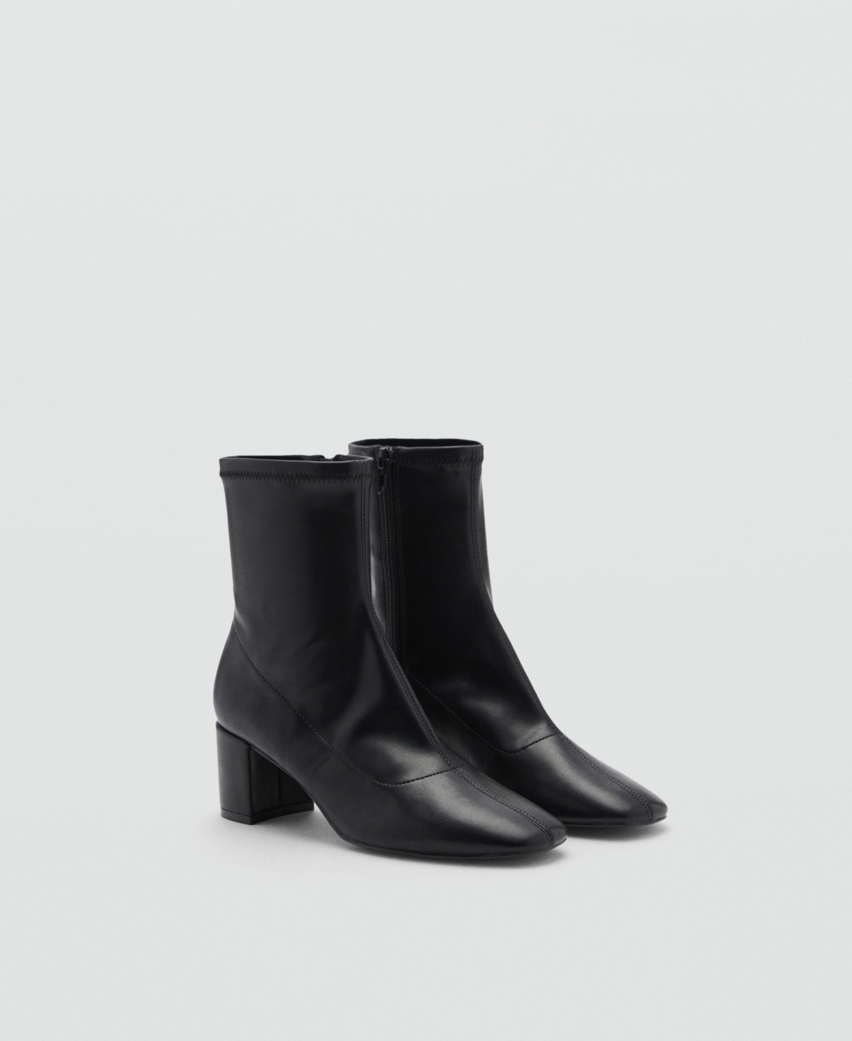 Mango Women's Block-heel Ankle Boots In Black