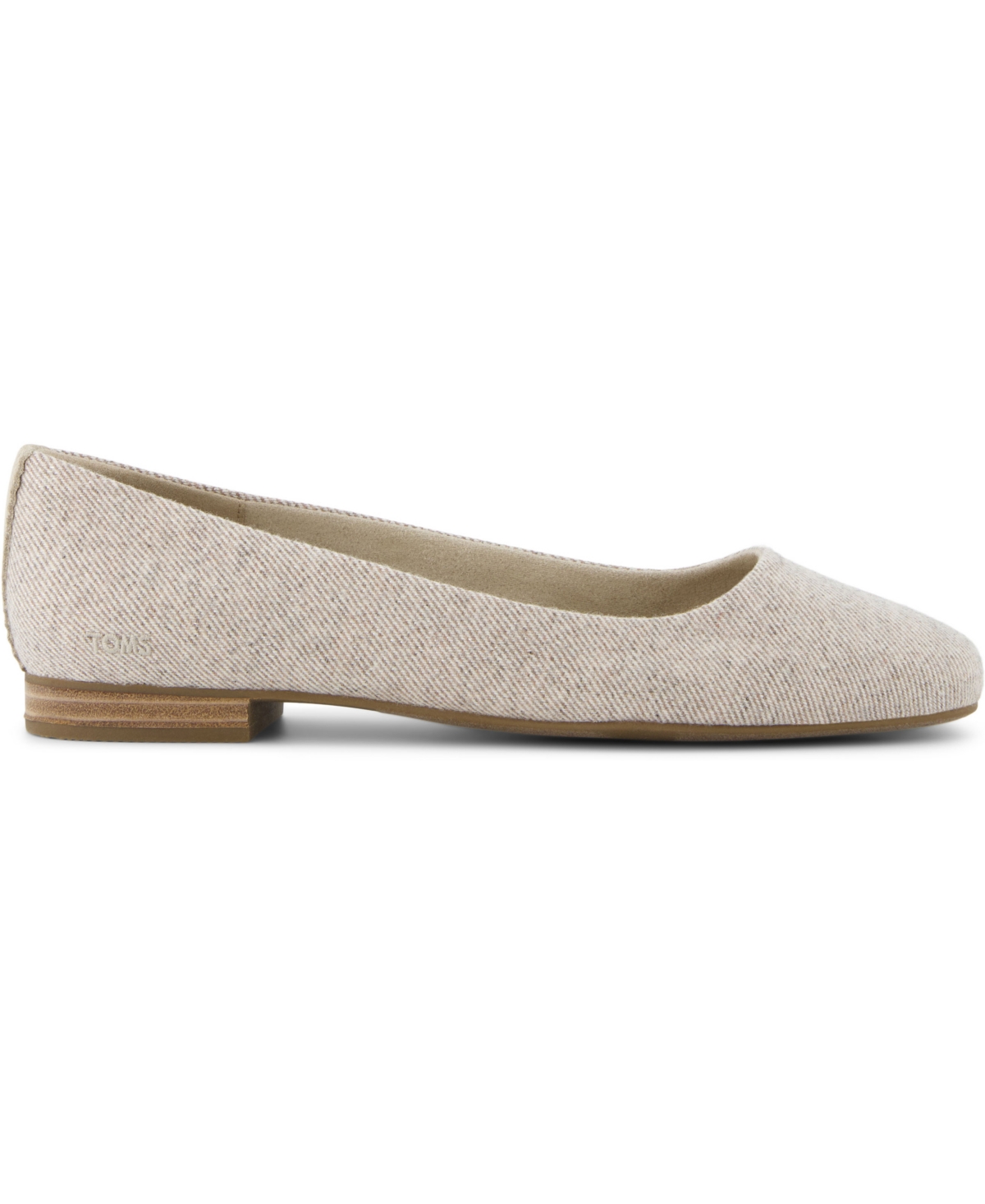 TOMS WOMEN'S BRIELLA SHIMMER TWILL SLIP-ON BALLET FLATS 