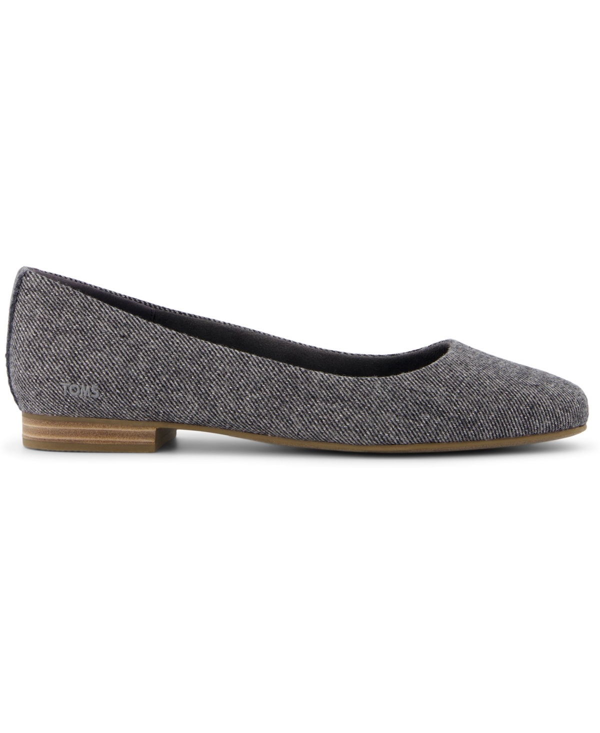 TOMS WOMEN'S BRIELLA SHIMMER TWILL SLIP-ON BALLET FLATS 