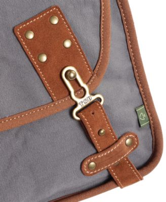 Dolphin Canvas Messenger Bag