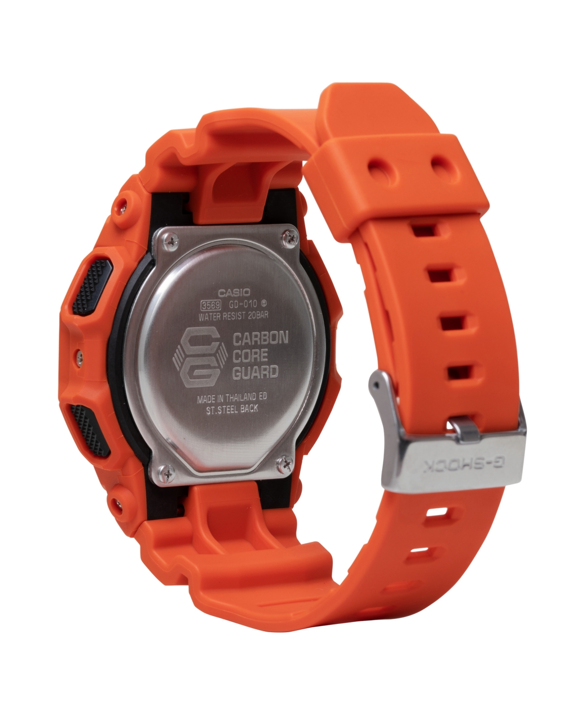 G-shock Men's Orange Resin Watch, 54.9mm, Gd010-4 In Orange