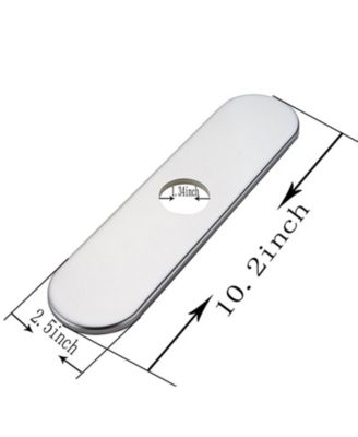 Chrome Sink Hole Cover Escutcheon Round 10" Bathroom or Kitchen Sink Faucet 1 or 3 Hole Cover Deck Plate