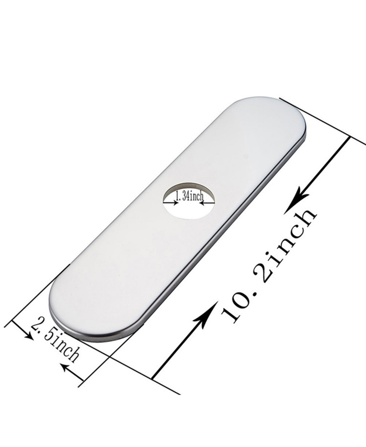 Greenspring Chrome Sink Hole Cover Escutcheon Round 10" Bathroom or Kitchen Sink Faucet 1 or 3 Hole Cover Deck Plate