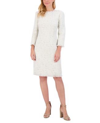 Cocktail Dress Eliza J Sequin Sheath Dresses Eliza J Women's Fringe-Trim  Boucl Tweed Sheath Dress Macy's
