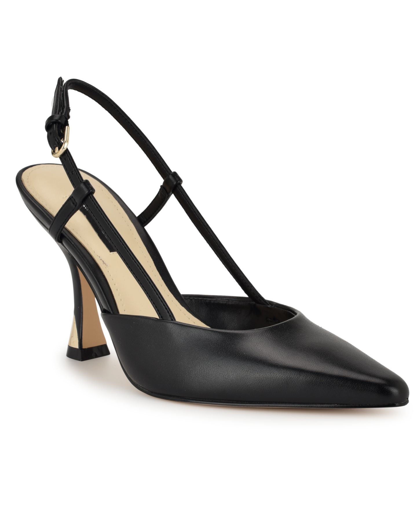 Женские туфли Nine West Vassa Tapered Heel Slingback, цвет: Чёрный — фото 1