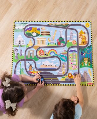 Race Track Floor Puzzle and Play Set