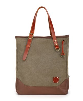 Red Wood Medium Canvas Tote Bag