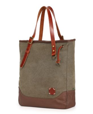 Red Wood Medium Canvas Tote Bag