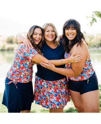 Plus Size Maya Tankini Swim Top With Removable Cups