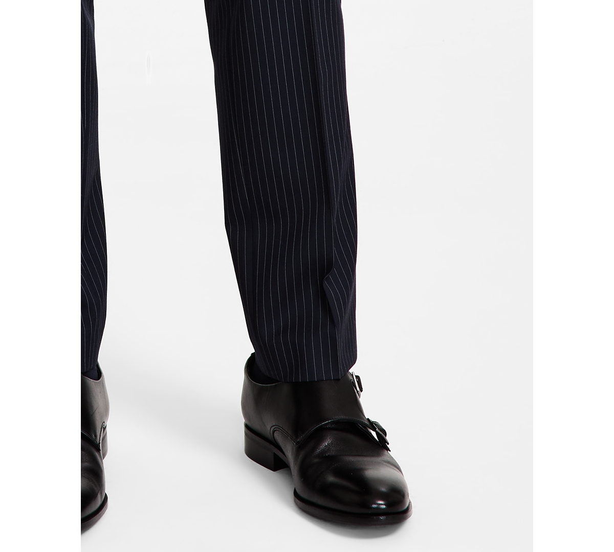 Alfani Men's Slim-fit Pinstriped Suit Pants, Created For Macy's In Navy