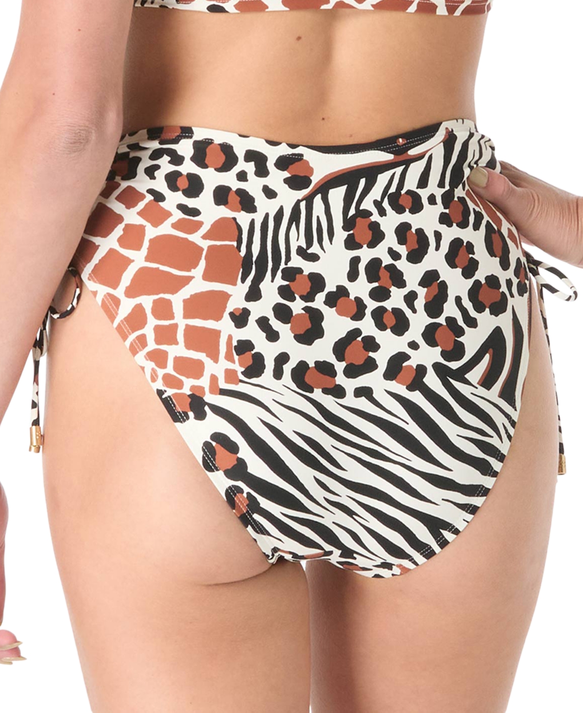 Coco Reef Womens Elevate Printed Ruched Underwire Bikini Top Inspire Printed Bikini Bottoms In Multi