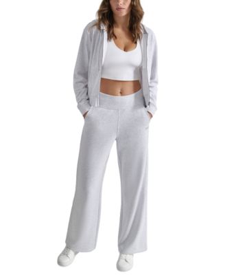 Women's Studded-Logo Full-Zip Fleece Hoodie