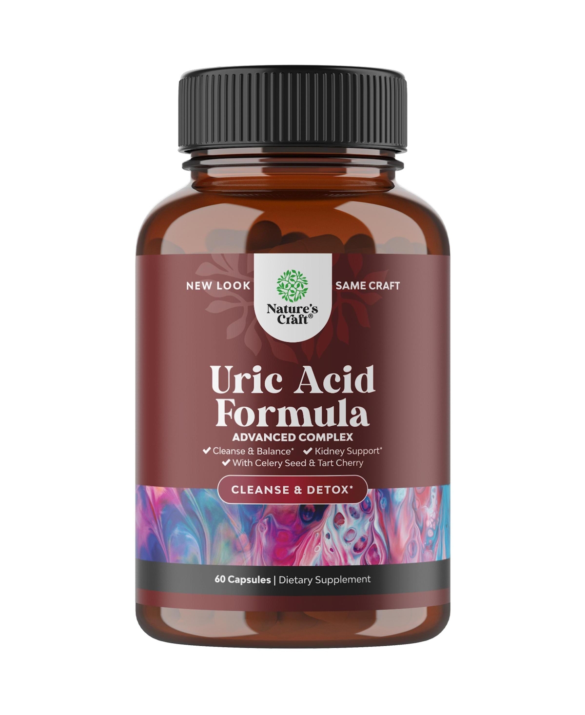 Uric Acid Supplement, Nature's Craft, 60ct