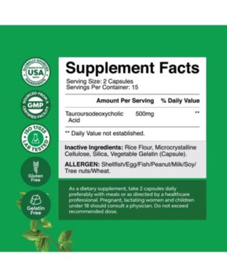 TUDCA Capsules, Liver Support and Gallbladder Cleanse, Nature's Craft, 30ct