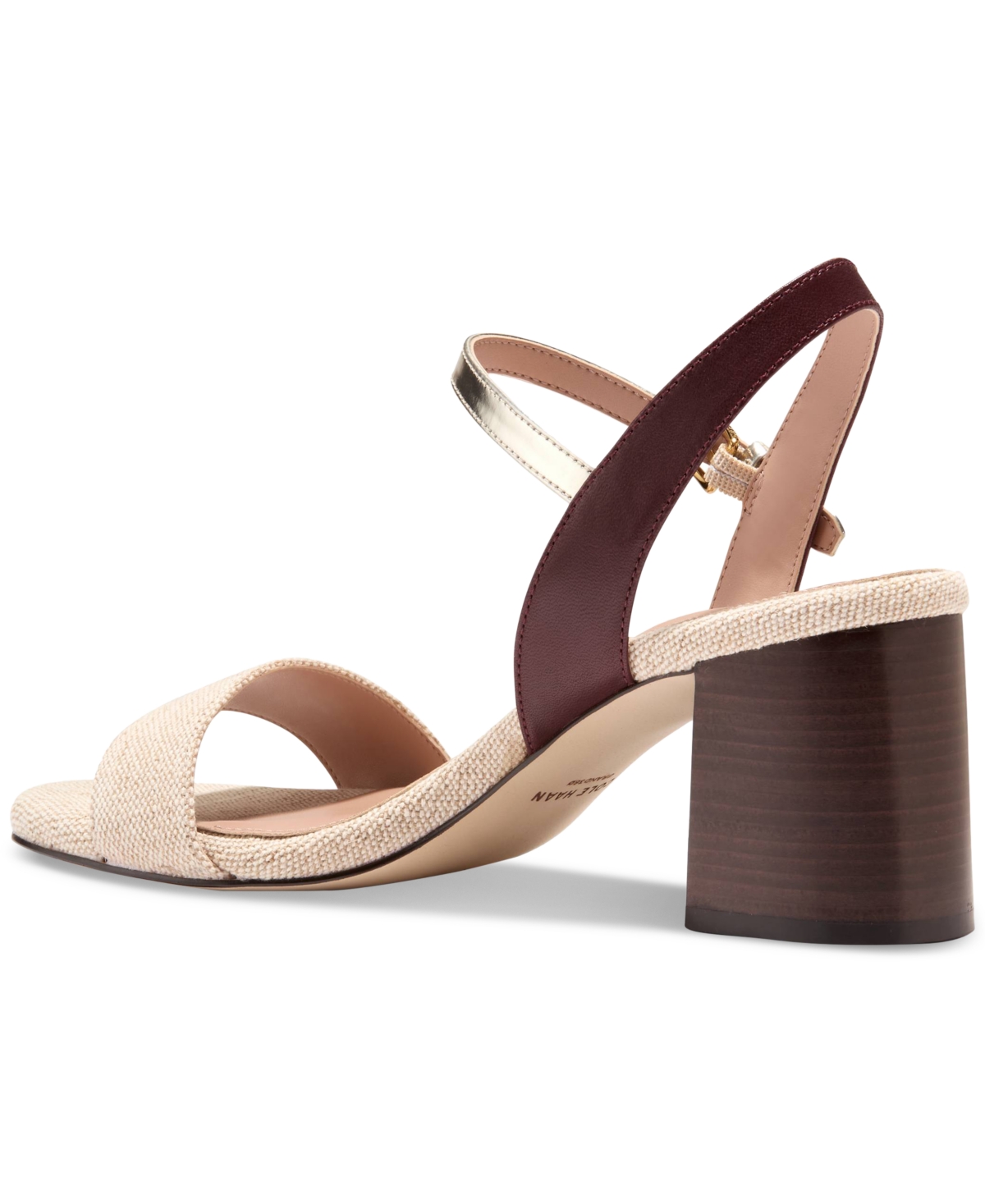 Cole Haan Women's Josie Block-heel Sandals In Canvas Gold