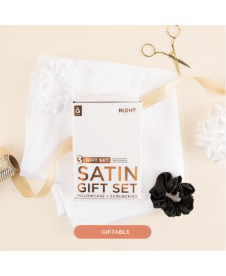 Satin Pillowcase & Scrunchies 7 Piece Set