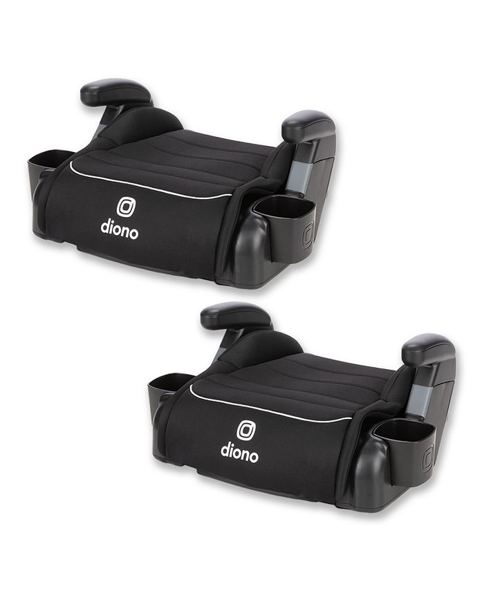 Diono Toddler Connect3 R - Pack of 2 Backless Booster Car Seats - Black - ONE SIZE