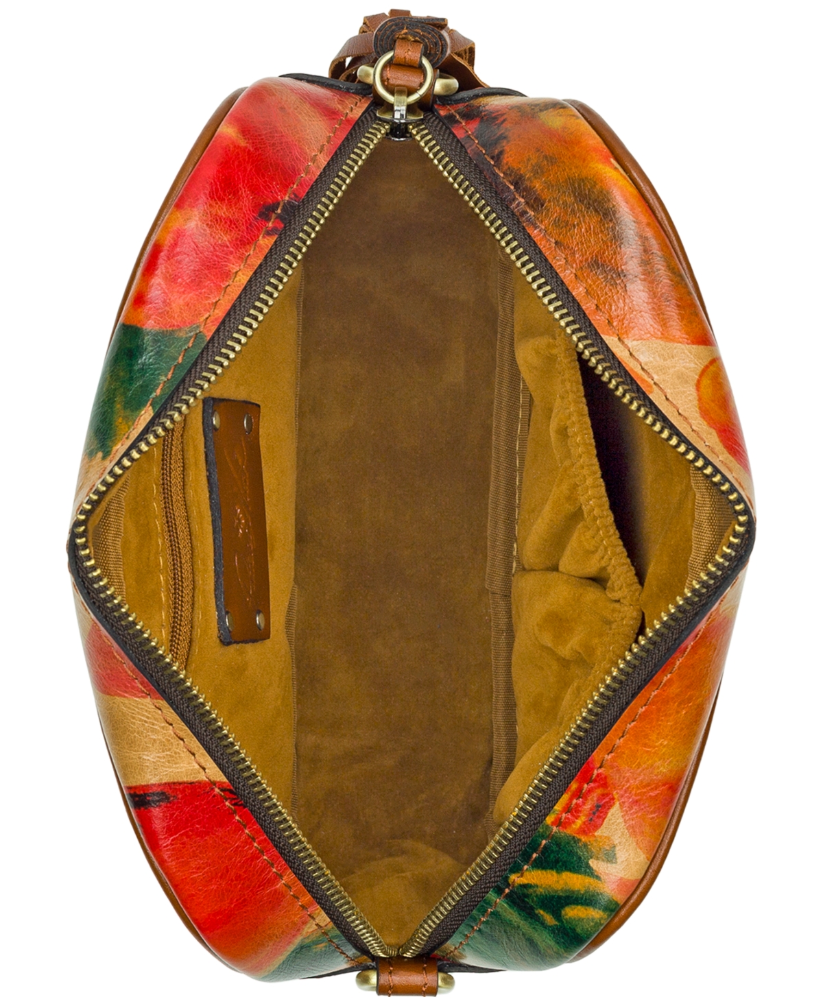 Shop Patricia Nash Josie Small Leather Crossbody Bag In Spring Multi