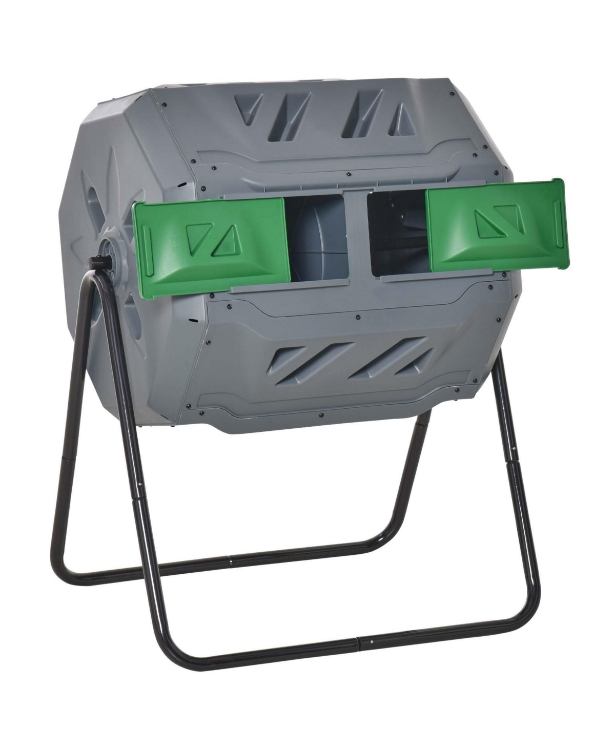 Tumbling Compost Bin Outdoor 360&#xB0;, Light - Light gray