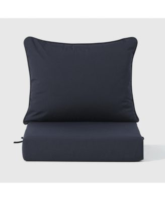 Outdoor HDPE Deep Seating Modular Armless Patio Chair with Cushions