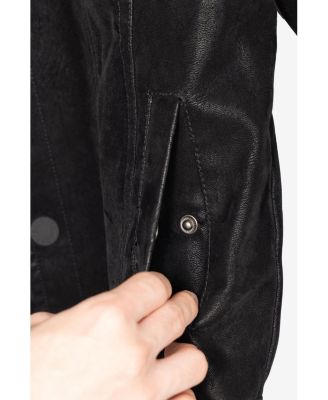 Boys Faux Suede Ranger Jacket With Faux Shearling Lining