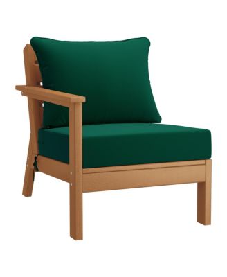 Outdoor 5-Piece Teak Modular Sectional Patio Furniture Sofa Set