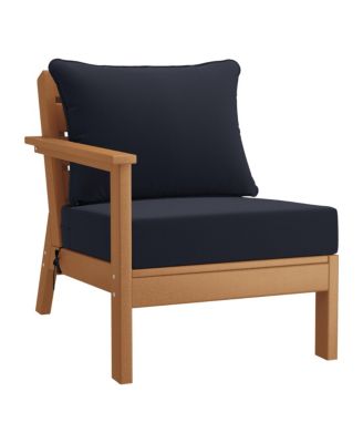 Outdoor 5-Piece Teak Modular Sectional Patio Furniture Sofa Set